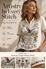 Women's Welsh Cultural Element Art Print Polo