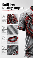 Men's Welsh Cultural Element Art Print T-Shirt