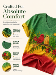 Women's 'Every Little Thing Is Gonna Be Alright' Printed Casual T-Shirt