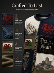 Men's Welsh Cultural Element Art Print T-Shirt