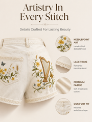 Women's Welsh Cultural Elements Art Print Shorts