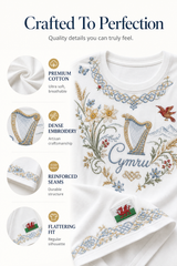 Women's Welsh Cultural Element Art Print T-Shirt