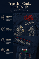 Men's Welsh Cultural Element Art Print Shorts