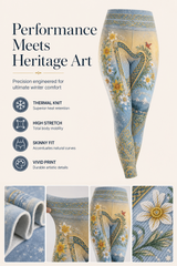 Women's Welsh Cultural Element Art Print Leggings