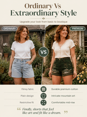 Women's Welsh Cultural Elements Art Print Shorts