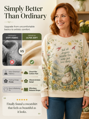 Women's Welsh Cultural Elements Art Print Long-Sleeve Sweatshirt