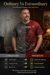 Men's Welsh Cultural Element Art Print T-Shirt