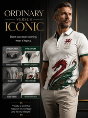 Men's Welsh Dragon Printed Shirt