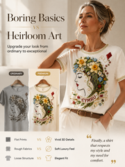 Women's Welsh Cultural Element Art Print T-Shirt