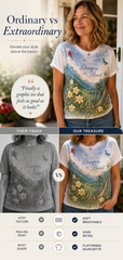 Women's Welsh Cultural Element Art Print T-Shirt