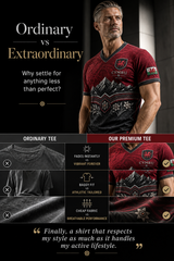 Men's Welsh Cultural Element Art Print V-Neck T-Shirt