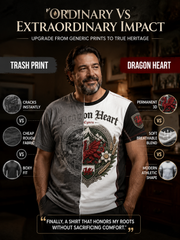 Men's Welsh Cultural Element Art Print T-Shirt