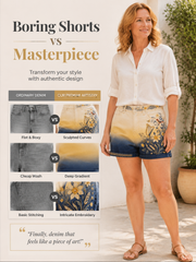 Women's Welsh Cultural Elements Art Print Shorts