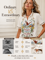 Women's Welsh Cultural Element Art Print Polo