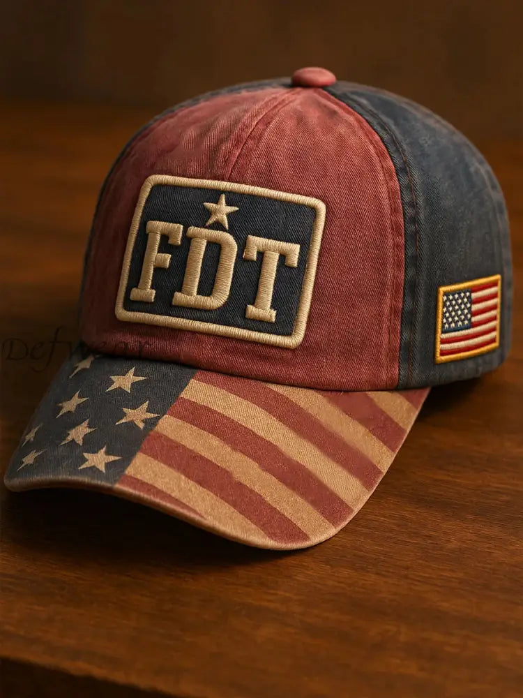 FDT Printed Casual Unisex Hat Red / ONE