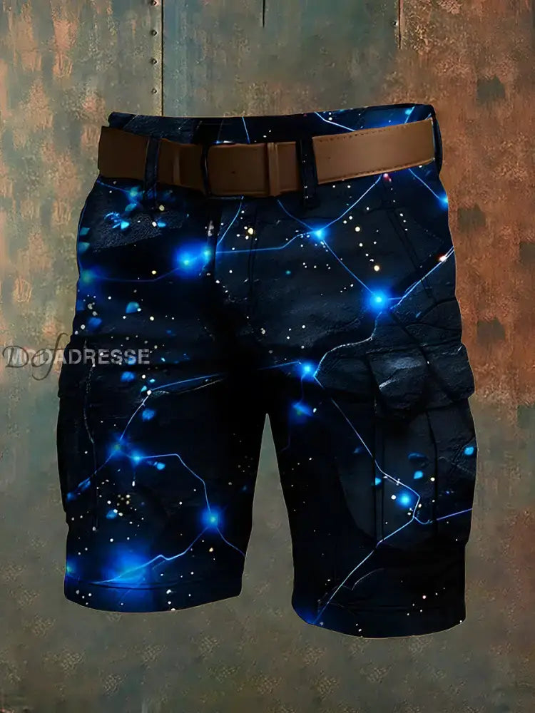 Mäns Retro Vacation Business Art Print Casual Shorts A / S Ny Ankomst