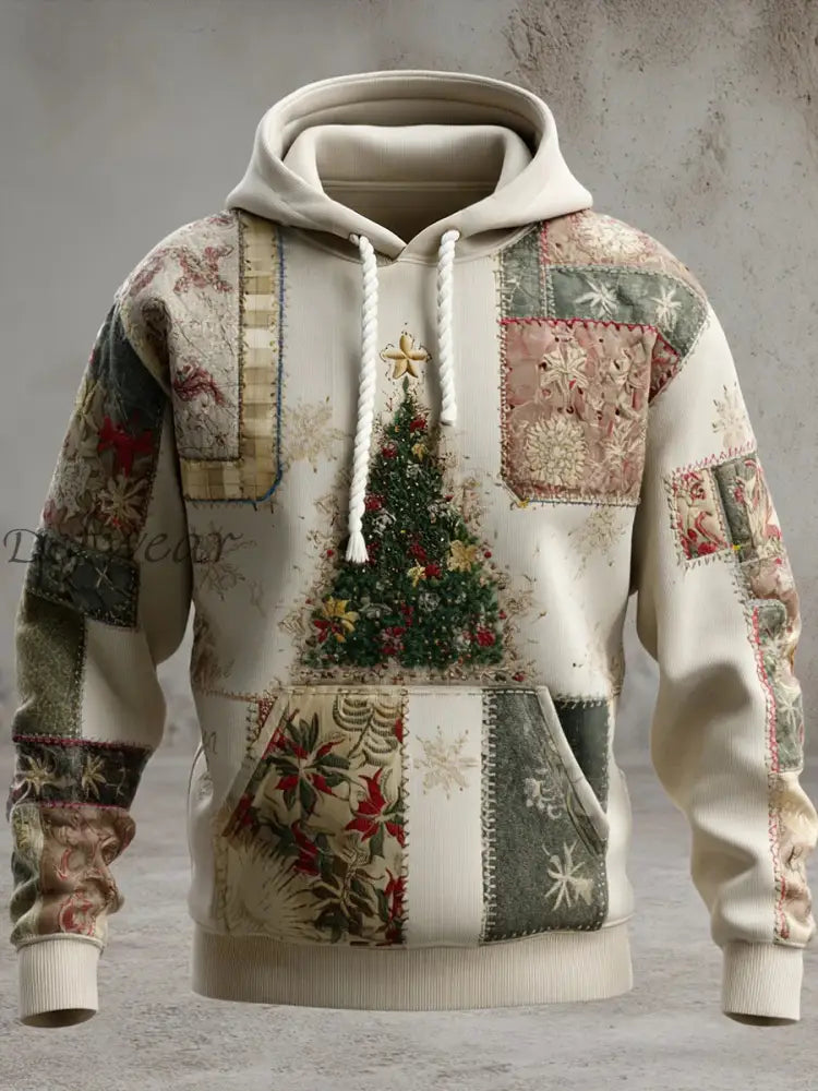 Men’s Christmas Hoodie with Pockets As picture / S