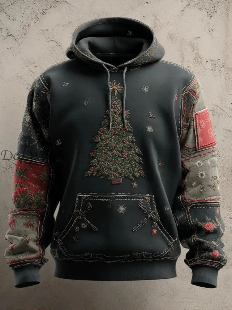Men’s Christmas Hoodie with Pockets As picture / S
