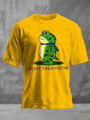 Men’s FDT Polish Frog Print short sleeves t-shirt Yellow / S