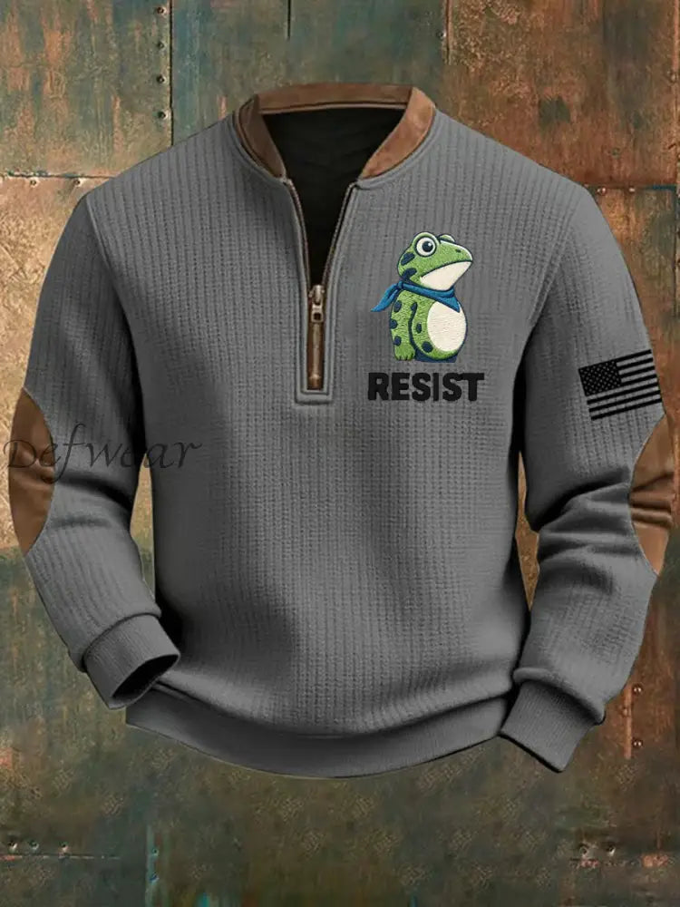Men’s Frog Resist Printed Sweatshirt Gray / S
