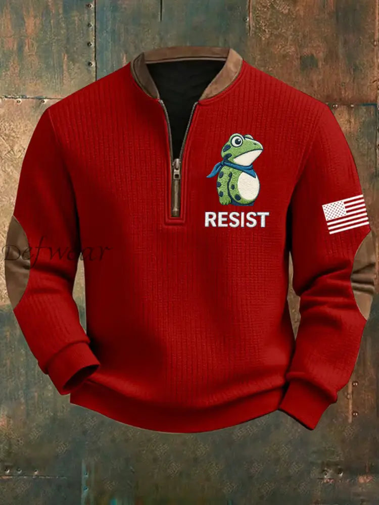 Men’s Frog Resist Printed Sweatshirt Red / S