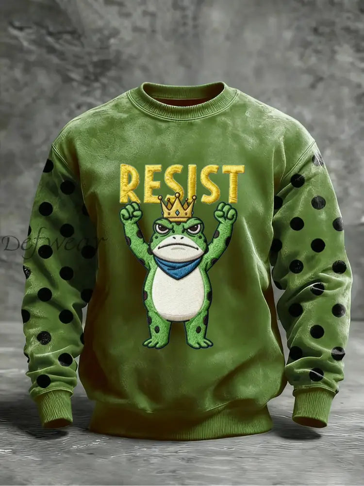 Men’s Resist Frog Crew Neck Sweatshirt As picture / S