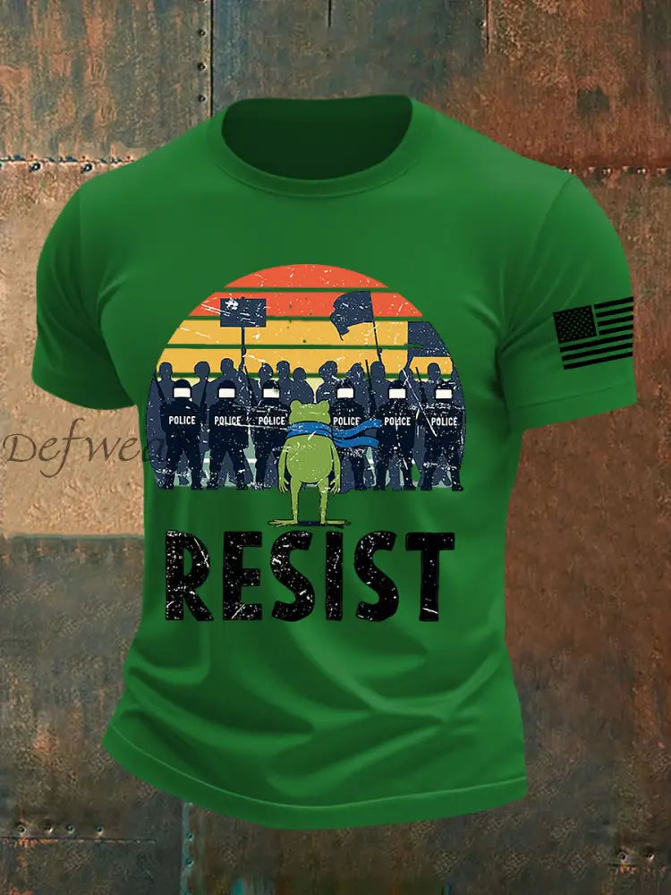 Men’s Resist Frog Short-sleeved T-shirt Green / S