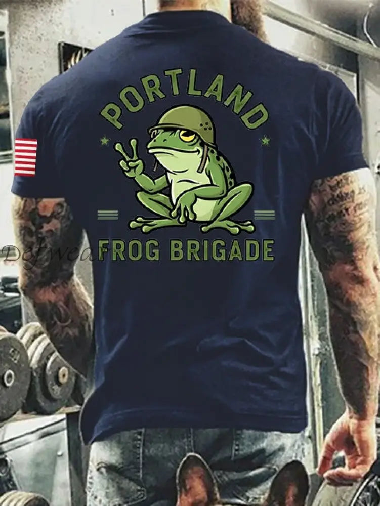 Men’s Resist Portland Frog Cotton Short-Sleeved T-shirt