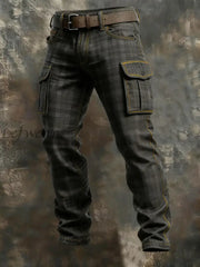 Men’s Retro Outdoor Work Pants As picture / S