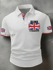 Men’s Silence is Compliance short sleeve shirt White / S