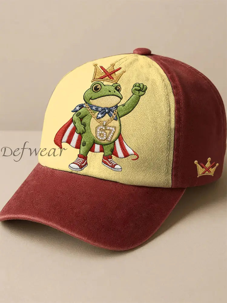 No Kings Printed Casual Unisex Hat Apricot / ONE