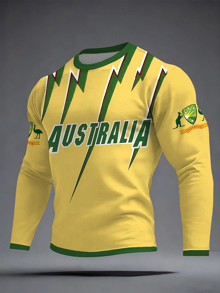 Men's Australia Cricket Printed T-Shirt