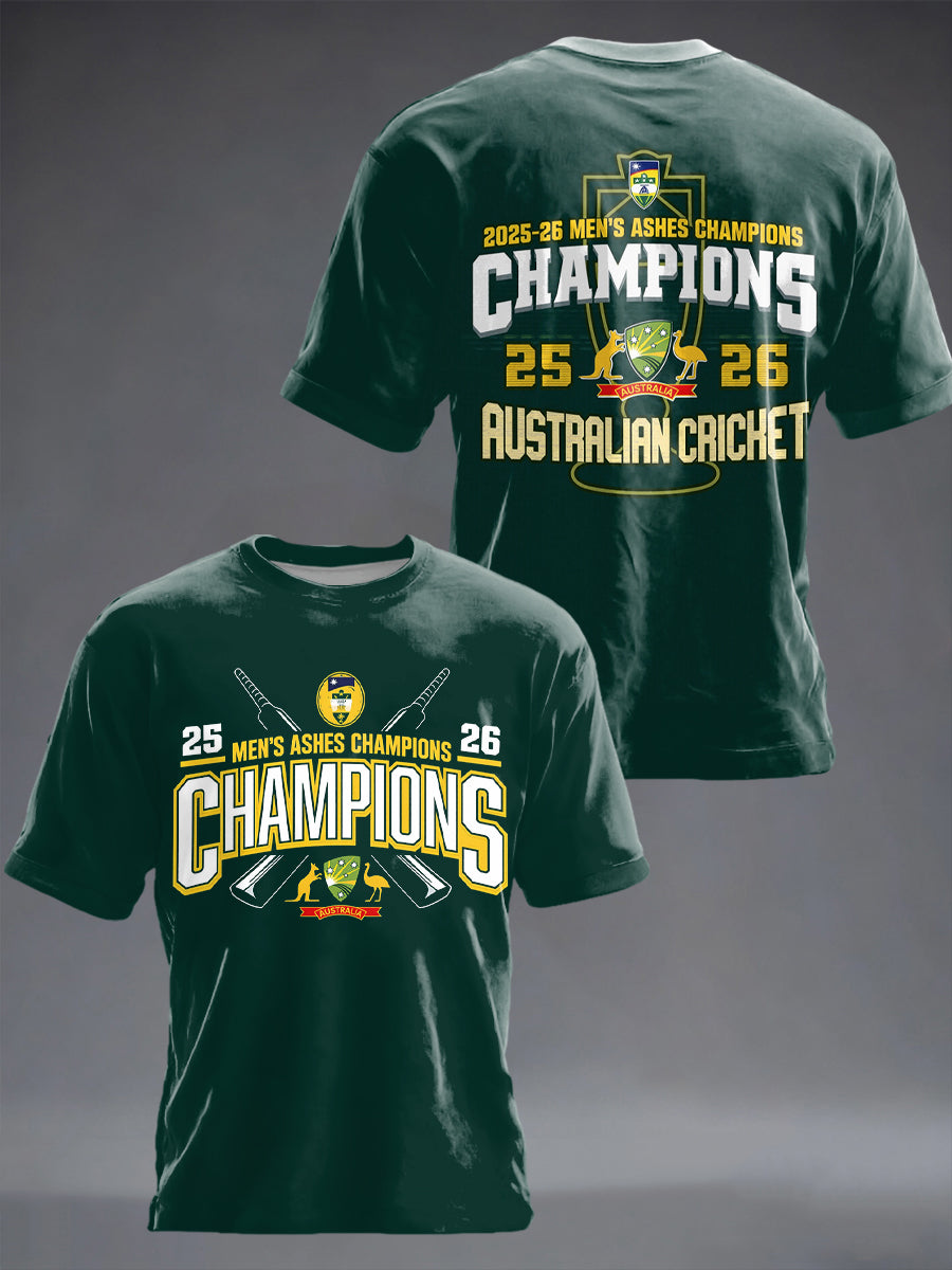 Men's Australia Cricket Printed T-Shirt