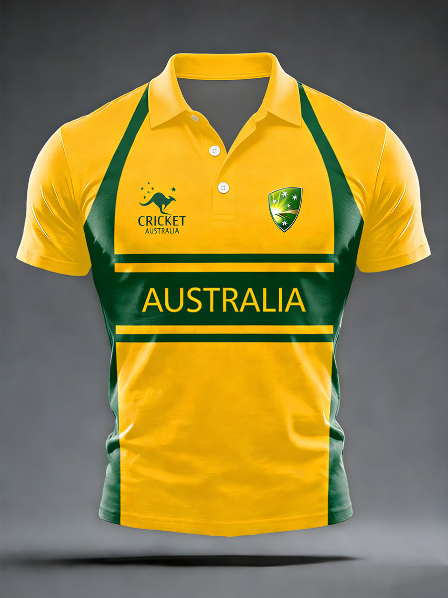 Men's Australia Cricket Printed Shirt