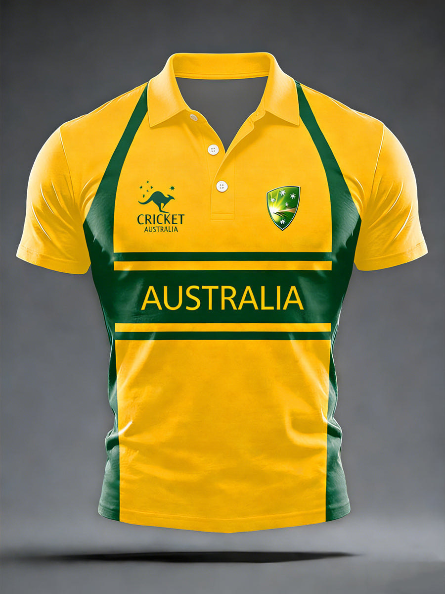 Men's Australia Cricket Printed Shirt