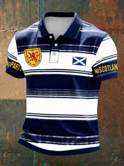 Men's Scotland Football Lover Printed Casual Tops