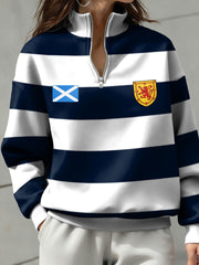 Women's Scotland Football Lover Printed Sweatshirt