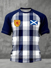 Men's Scotland Football Lover Printed T-shirt