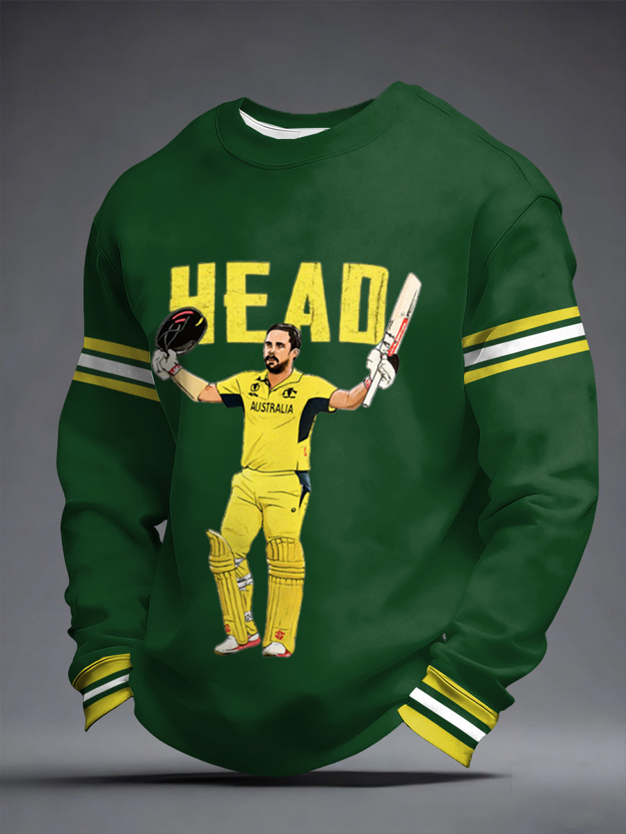 Men's Australian Cricket Crew Neck Sweatshirt