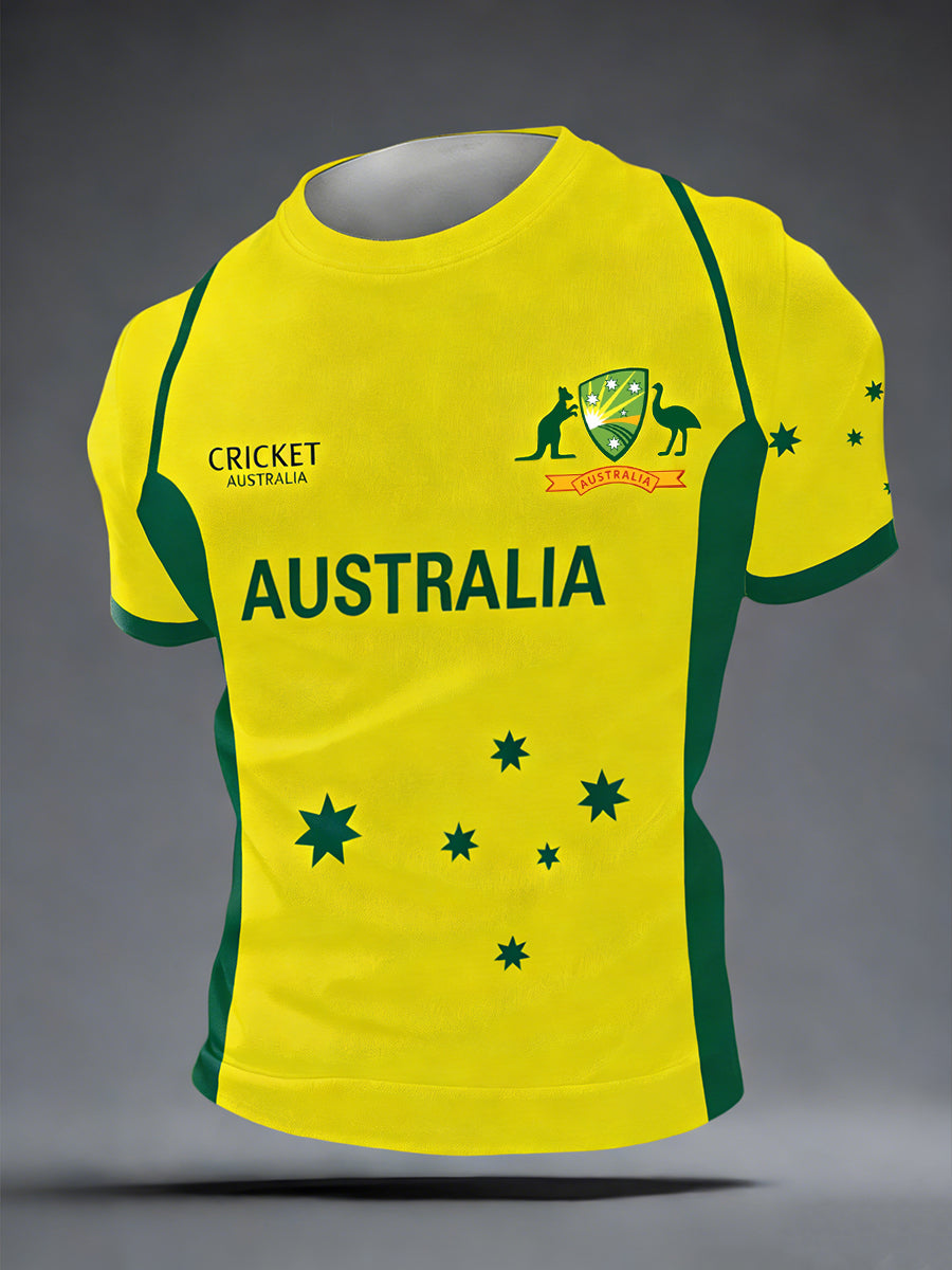 Men's Australian Cricket short sleeves t-shirt