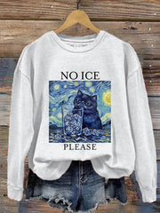 Women's NO ICE Printed Casual Sweatshirt