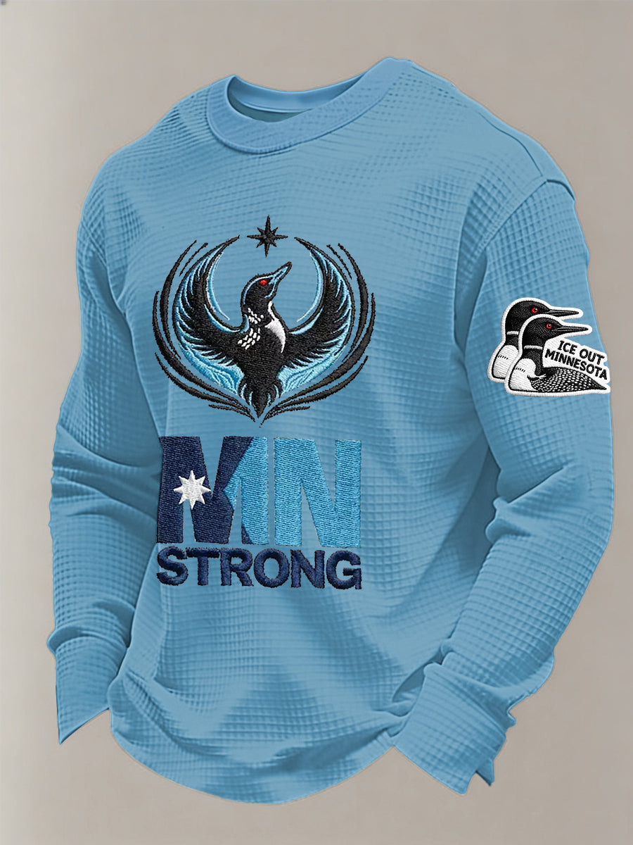 Men's Minnesota Resist ICE Minnesota Strong Waffle Long Sleeve T-Shirt