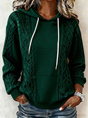 Women's St. Patrick's Day Printed large-sized hooded sweatshirt