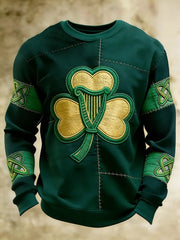 Men's St. Patrick's Day Shamrock Print Casual Sweatshirt