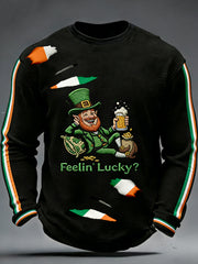Men's Feelin' Lucky Waffle Long Sleeve T-Shirt