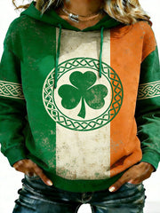 Women's Vintage St. Patrick's Day Printed Sweatshirt