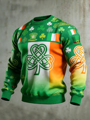 Men's Vintage St. Patrick's Day Printed Sweatshirt