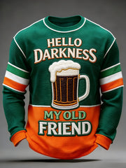 Men's Hello Darkness My Old Friend Waffle Long Sleeve T-Shirt
