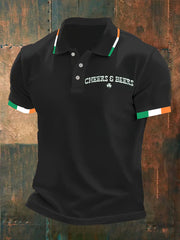Men's St. Patrick's Day Cheers Beers Printed Shirt