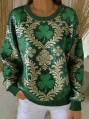 Women's St. Patrick's Day Print Casual Sweatshirt